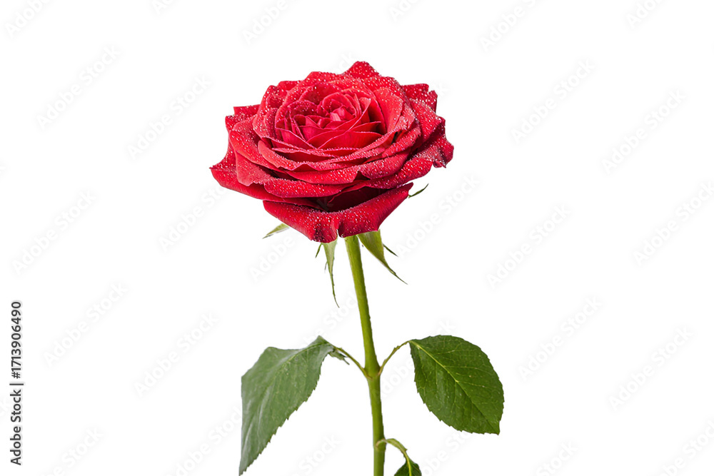 Fototapeta premium single red rose flower