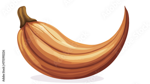 A digital illustration of a single, long, curved orange gourd or squash.  The gourd is depicted in a cartoonish style with smooth, slightly textured shading, suggesting ripeness