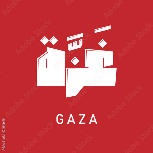 Creative Arabic calligraphy for GAZA palestine