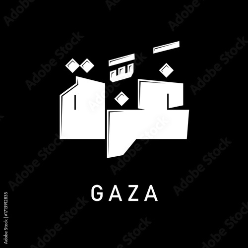 Creative Arabic calligraphy for GAZA palestine