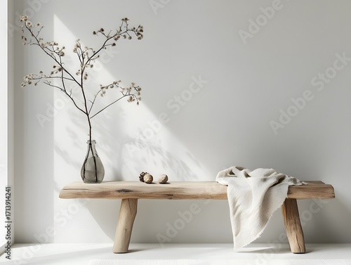 Modern minimalistic interior showcasing refined accessories, subtle décor, and a serene living environment