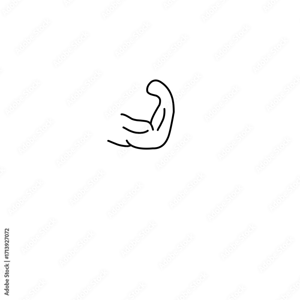 Fototapeta premium Biceps icon