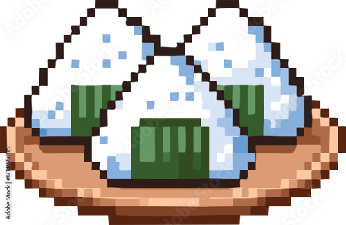 Onigiri Japan Pixel Art