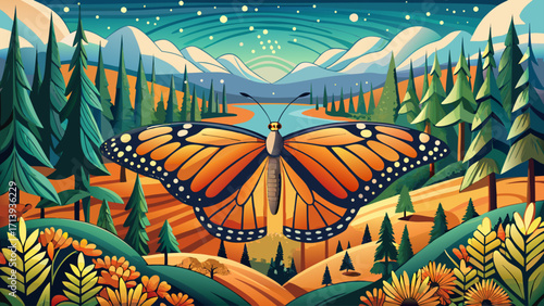 Monarch Butterfly Biosphere Reserve, Mexico, protects the wintering grounds of millions of monarch butterflies, blanketing oyamel fir forests with shimmering orange wings.