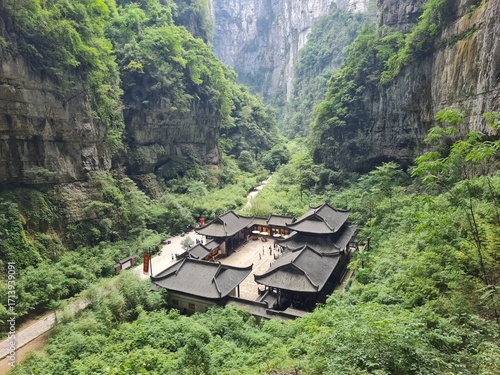 Wulong National Park, Chongqing most famous place of valley in china world heritage landscape