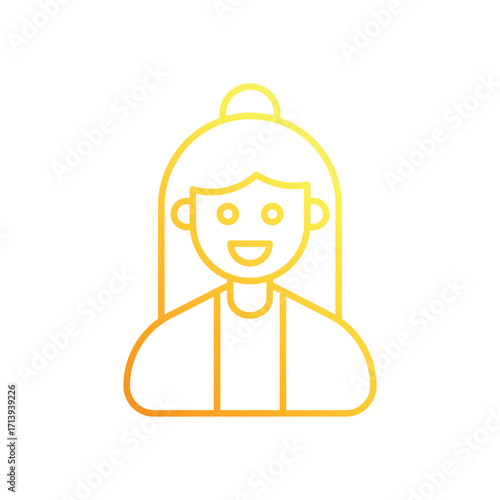 Professor Gradient Line Color Vector Icon
