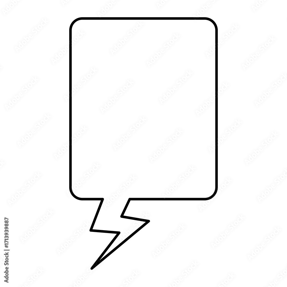 Fototapeta premium line speech bubble