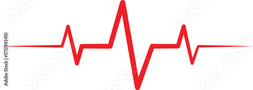 heartbeat pulse ecg line vector illustration