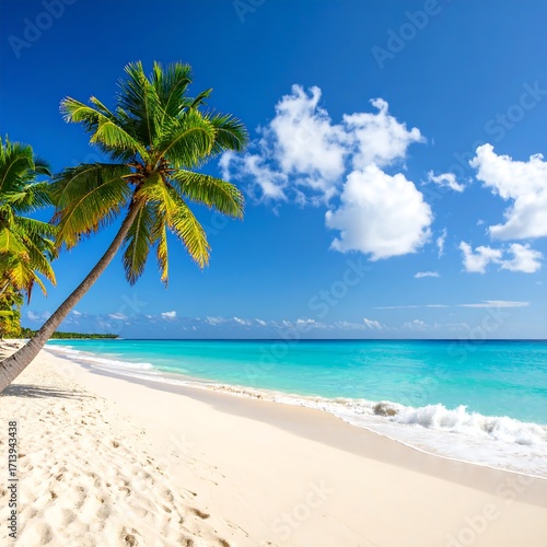 Tropical beach scene