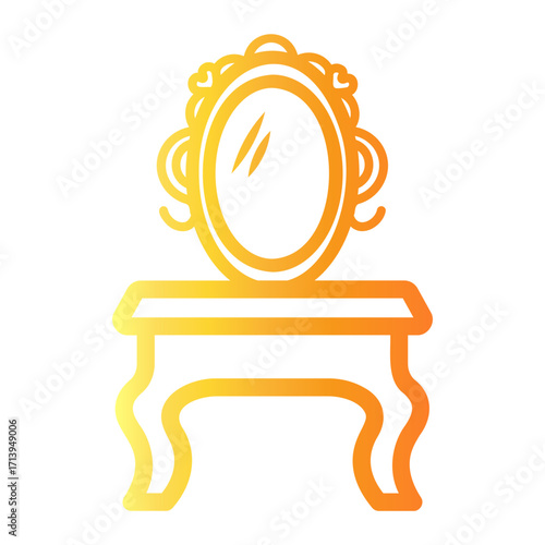 table Line Gradient Icon