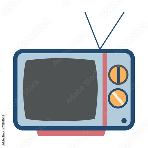 retro television illustration
