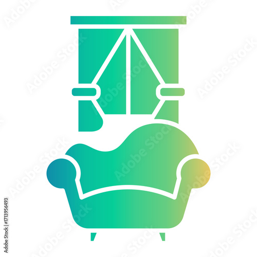 living room Gradient icon