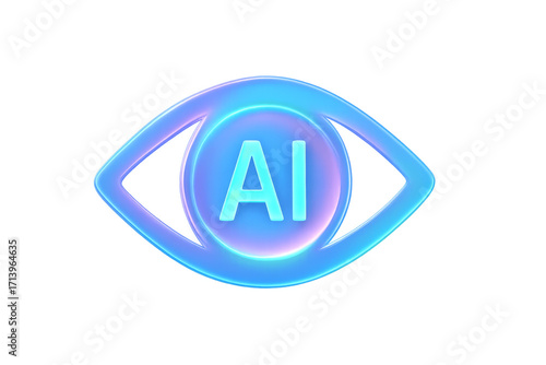 Free Download Artificial intelligence eye icon watching digital information - GFXLoad