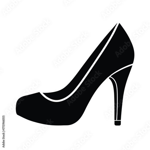 High Heel Shoe Icon Vector Art
