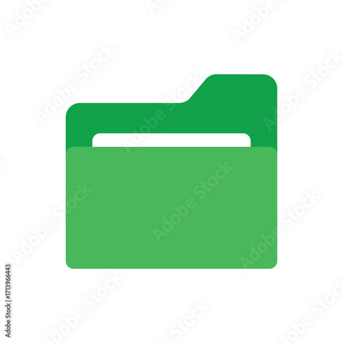 Organize files with this vibrant green folder icon for a professional, modern, and efficient workspace