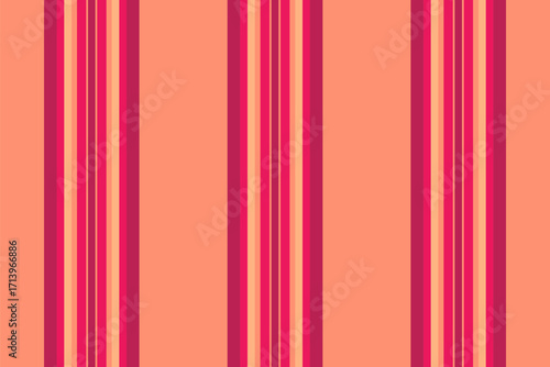Eost lines stripe pattern, network textile vector texture. Cuit seamless vertical fabric background in red and temptation colors.