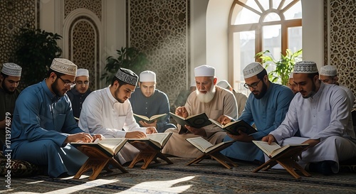 Reading in Mosque.