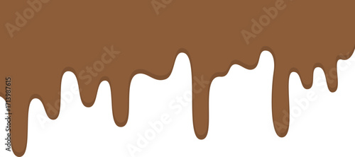 melted chocolate dripping