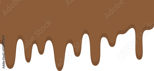 melted chocolate dripping