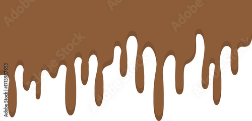 melted chocolate dripping