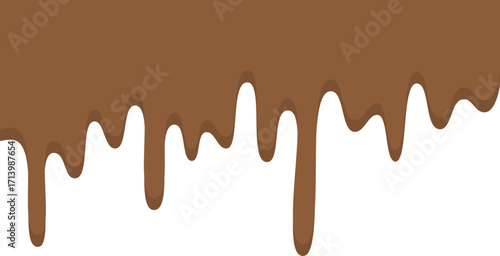 melted chocolate dripping
