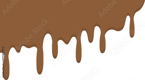 melted chocolate dripping