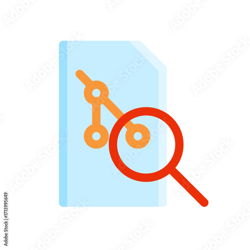 git repository simple flat icon illustration