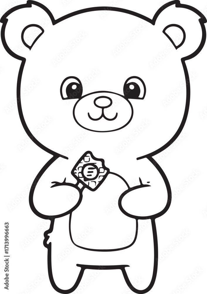 Obraz premium teddy bear cartoon