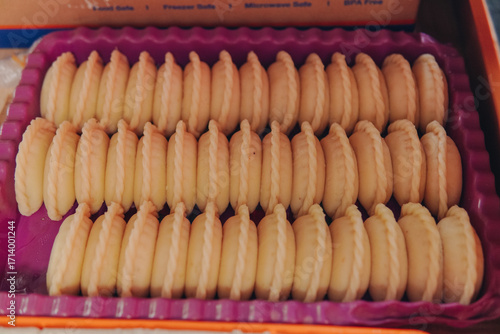 Traditional Indonesian snack named kue pastel.