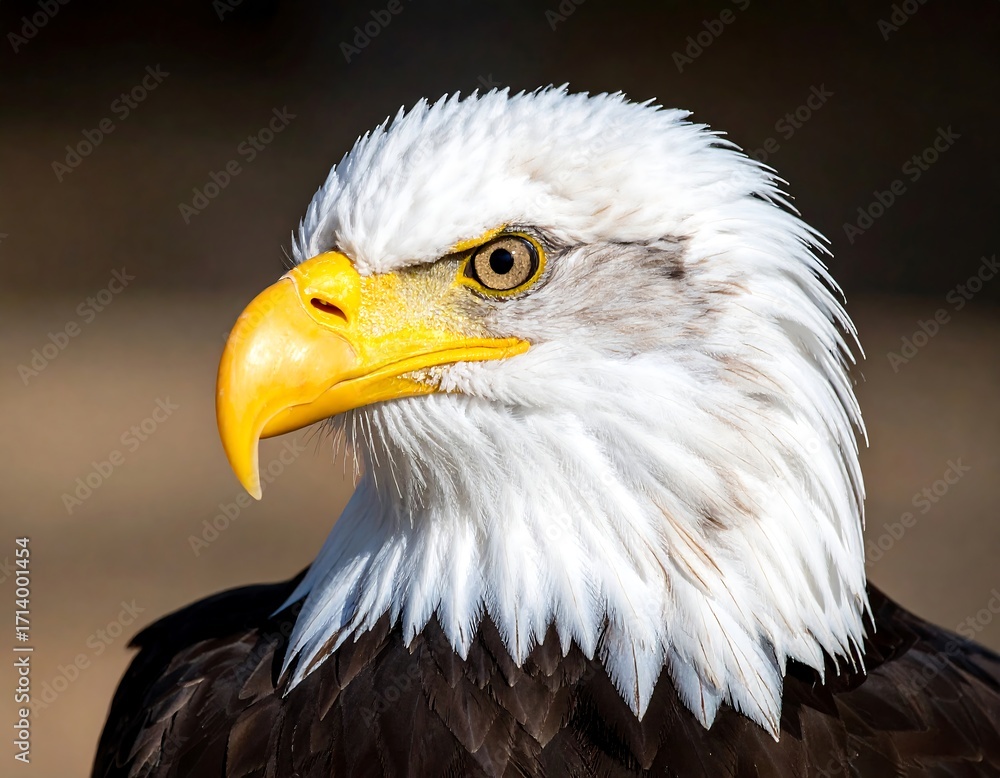 Obraz premium Close-up of an eagle's head