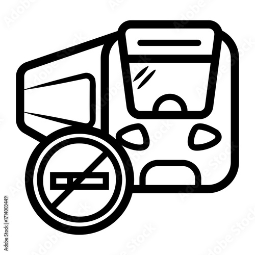 no smoking Line Icon