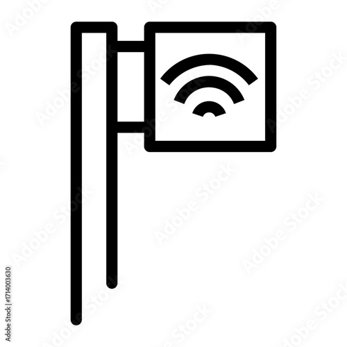 wifi signal Line Icon