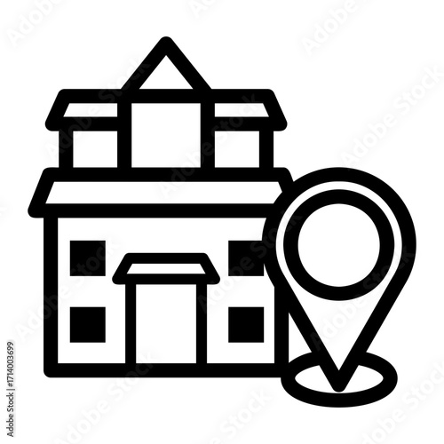 location Line Icon