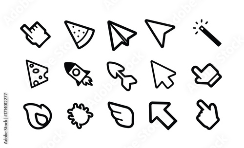 Stylized Custom Cursor Graphic Pack