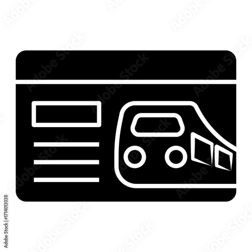 member card Solid icon