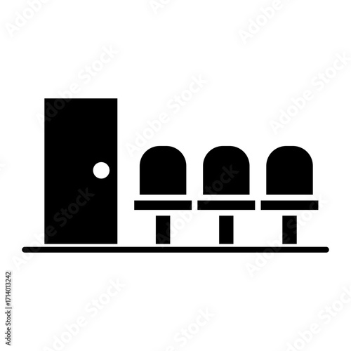 waiting room Solid icon