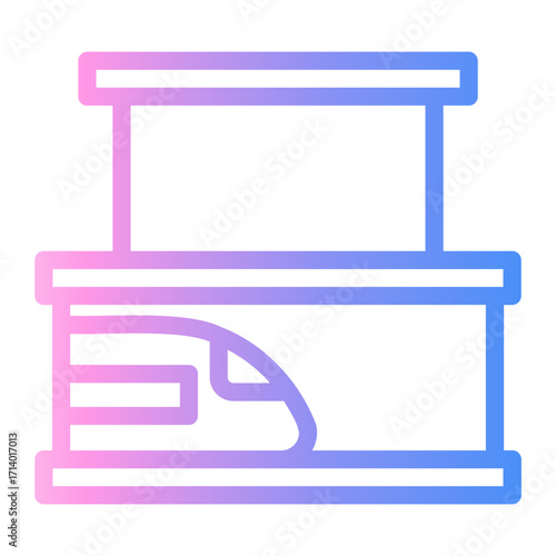 transport Line Gradient Icon