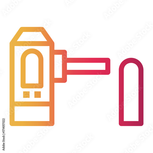 turnstile Line Gradient Icon