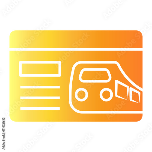 member card Gradient icon
