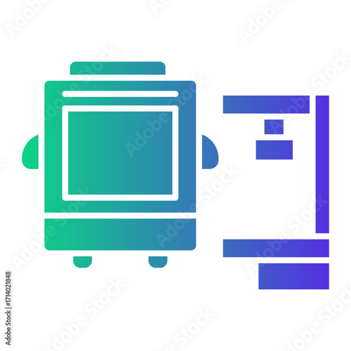 train station Gradient icon