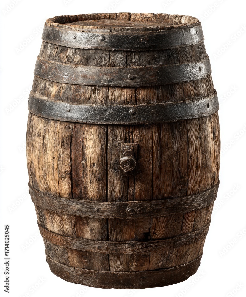 Fototapeta premium Aged wooden barrel