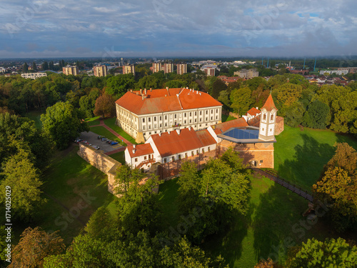Aerial View of the Old Town in Čakovec, Croatia