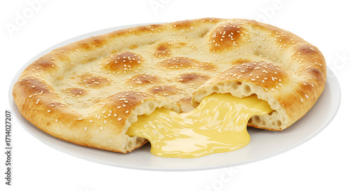  Naan Bread With Cheese Oozing Out