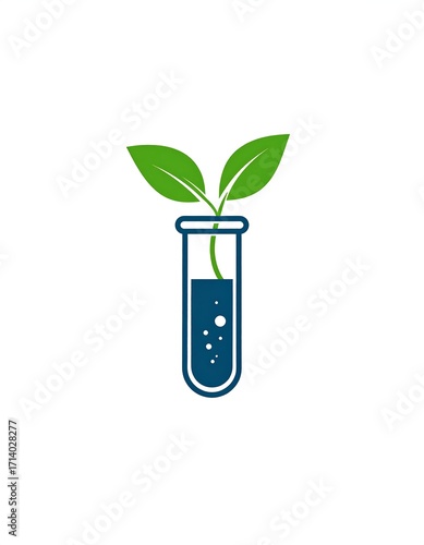 Growing plant in test tube