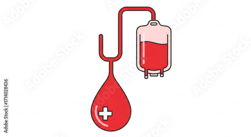 Blood donation concept, emphasizing the importance of donating blood to save lives and support healthcare