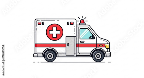 Ambulance car is a vehicle used to transport sick or injured people to the hospital for medical treatment