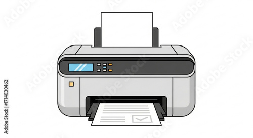 A modern printer, , ready to print documents, photos, and more with efficiency and precision for home or office use