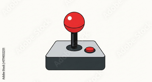 Joystick, used for gaming and control, providing an interactive experience for entertainment and navigation