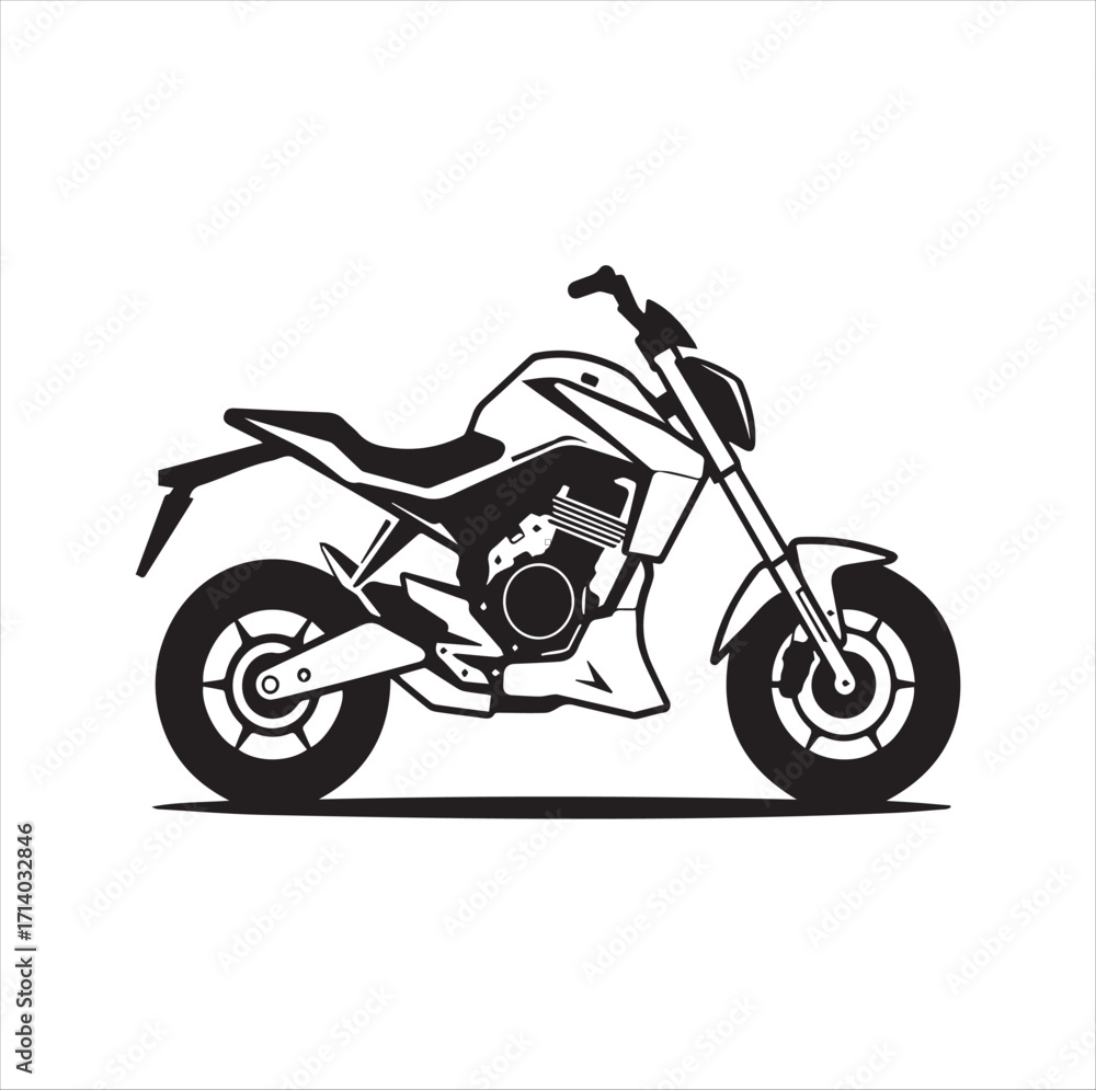 Obraz premium motorcycle on white background