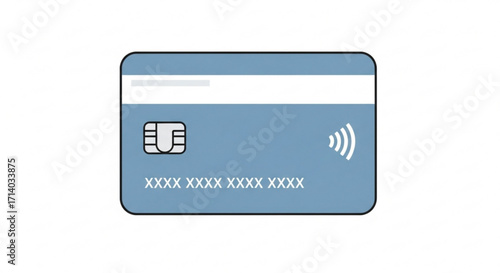 Credit card icon symbol of payment, finance, and banking for online shopping and financial transactions